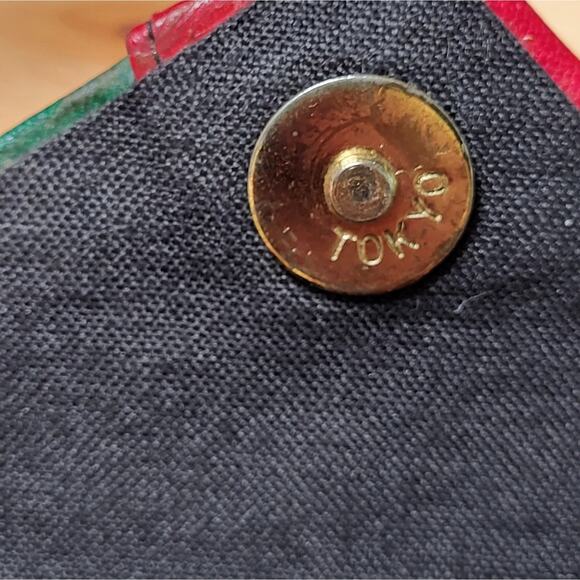 Vintage Multi Royal Colored Leather Mini Crossbody Bag Made in Tokyo - Picture 7 of 13